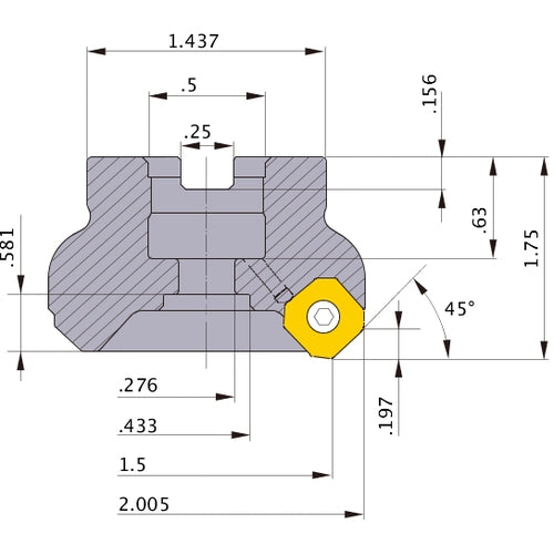 WSX445UR1504SA FACE MILL