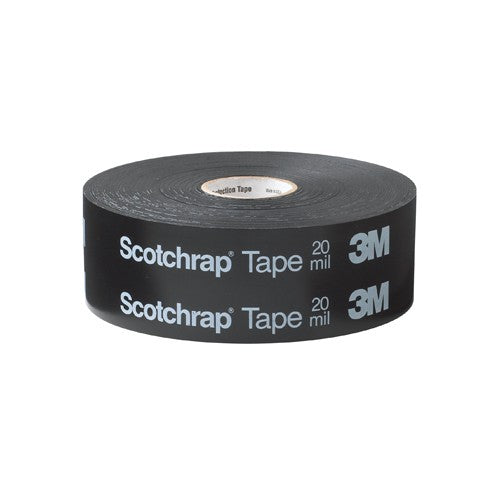 3M Scotchrap Vinyl Corrosion Protection Tape 50 1″ × 100 ft Unprinted Black - Americas Industrial Supply