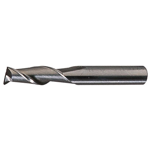 ‎3/32″ × 3/16″ x .2812″ × 1-1/2″ RHS / RHC HSS HSS Single End 2-Flute Center Cutting End Mill - Bright - Exact Industrial Supply