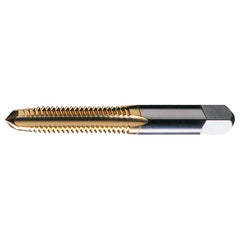 ‎#4-40 UNC 3 Flute H2 HSS Standard Plug Chamfer General Purpose Hand Tap- TiN - Exact Industrial Supply