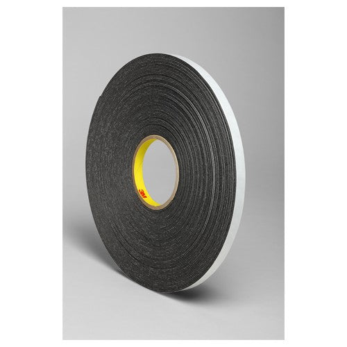 3M Double Coated Polyethylene Foam Tape 4466 Black 3/4″ × 36 yd 62mil - Americas Industrial Supply