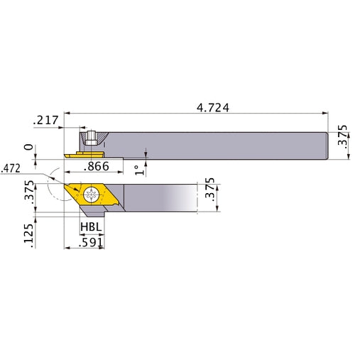 CTAHL-062 TURNING HOLDER