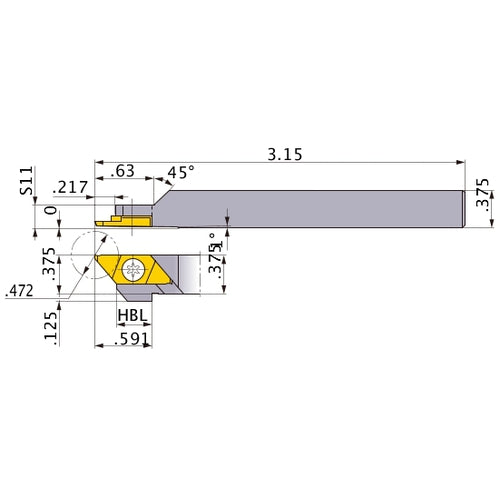 CTAHR-062S TURNING HOLDER