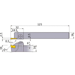 ‎CTDHL1616-350 TURNING HOLDER