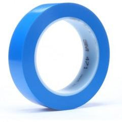 List 471 1" x 36 yds Vinyl Tape - Blue - Americas Industrial Supply