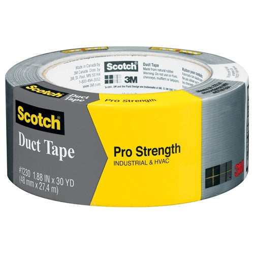 3M Pro Strength Duct Tape 1230-A 1.88″ × 30 yd (48.0 mm × 27.4 m) - Americas Industrial Supply
