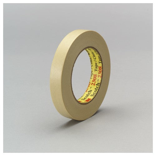 3M Masking Tape 2308 Tan 48 mm × 55 m 5.3 mil - Americas Industrial Supply