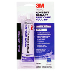 3M Marine Adhesive Sealant 4000 UV Pn05280 White 3 oz Tube - Americas Industrial Supply
