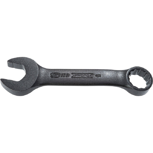 ‎Proto Black Oxide Metric Short Combination Wrench 15 mm - 12 Point - Americas Industrial Supply