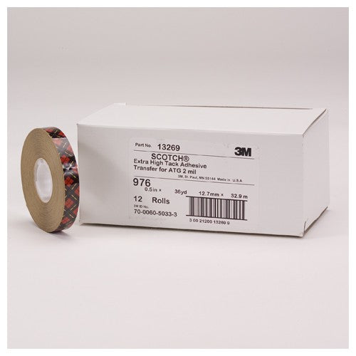 Scotch ATG Adhesive Transfer Tape 976 Clear 1/4″ × 60 yd 2 mil - Americas Industrial Supply