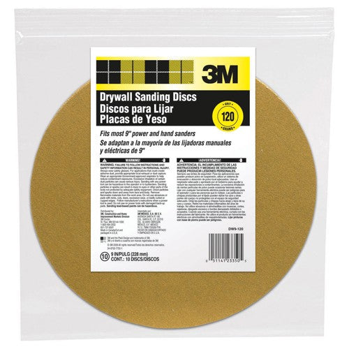 ‎3M Drywall Sanding Disc DW9-120 9″ - Americas Industrial Supply