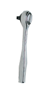 5-1/4" OAL - 1/4'' Drive - Round Head - Heavy Duty Reversible Ratchet - Plain Handle - Americas Industrial Supply