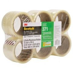 72MMX50MM 371 CLR BOX SEALING TAPE - Americas Industrial Supply