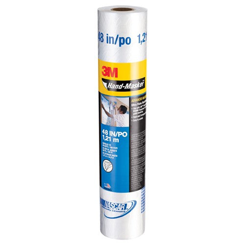 3M Hand-Masker Advanced Masking Film AMF48 48″ × 180 ft x .35 mil (1.21 m × 54.8 m x .00889 mm) - Americas Industrial Supply