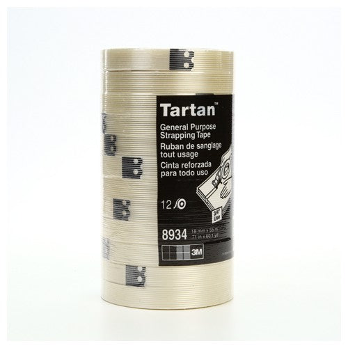 Tartan Filament Tape 8934 Clear 18 mm × 55 m 4 mil - Americas Industrial Supply