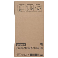 Scotch Folded Box 8018FBLRG 18″ × 18″ × 16″ Large Size Folded Box - Americas Industrial Supply