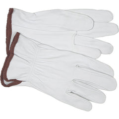 Drivers Glove - Premium Grain Goatskin Leather - Straight Thumb - Size Large - Americas Industrial Supply