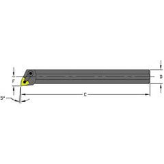 A20U MWLNL4 Steel Boring Bar w/Coolant - Americas Industrial Supply