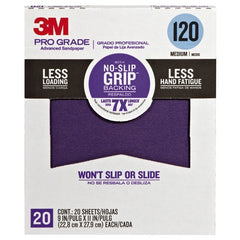 ‎3M Pro Grade Precision Faster Sanding Sanding Sheets 120 grit Medium 27120TRI-20 9″ × 11″ - Americas Industrial Supply