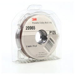 3M Portable Utility Cloth Roll 314D P120 J-weight 1″ × 16 yd - Americas Industrial Supply