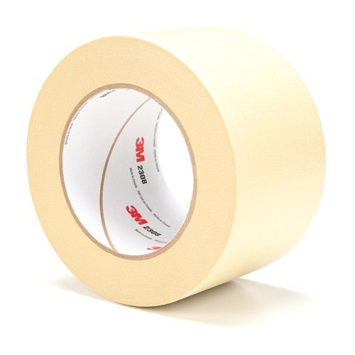 3M Masking Tape 2308 Tan 72 mm × 55 m 5.3 mil - Americas Industrial Supply