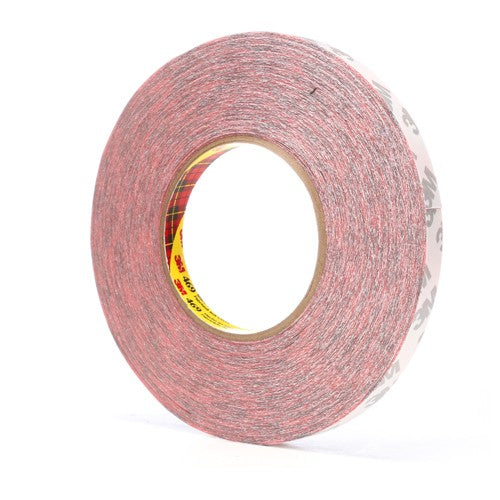 3M Double Coated Tape 469 Red 1/2″ × 60 yd 5.5 mil - Americas Industrial Supply