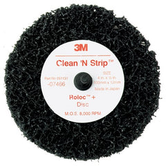 Scotch-Brite Roloc + Clean and Strip Disc 7466 4″ × 1/2″ S XCS - Americas Industrial Supply