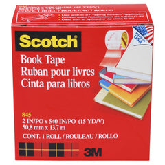‎Scotch Book Tape 845-200 2″ × 540″ (50 8 mm × 13 7 m) - Americas Industrial Supply