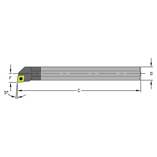 E10Q SCLPL2 Solid Carbide Boring Bar w/Coolant - Americas Industrial Supply