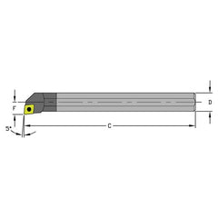 E10Q SCLPL2 Solid Carbide Boring Bar w/Coolant - Americas Industrial Supply