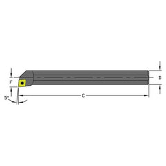 S08M SCLCL2 Steel Boring Bar - Americas Industrial Supply