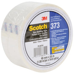 Scotch Box Sealing Tape 373 White 48 mm × 50 m - Americas Industrial Supply