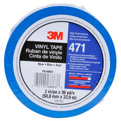 3M Vinyl Tape 471 Red 1/4″ × 36 yd 5.2 mil Individually Wrapped Conveniently Packaged - Americas Industrial Supply