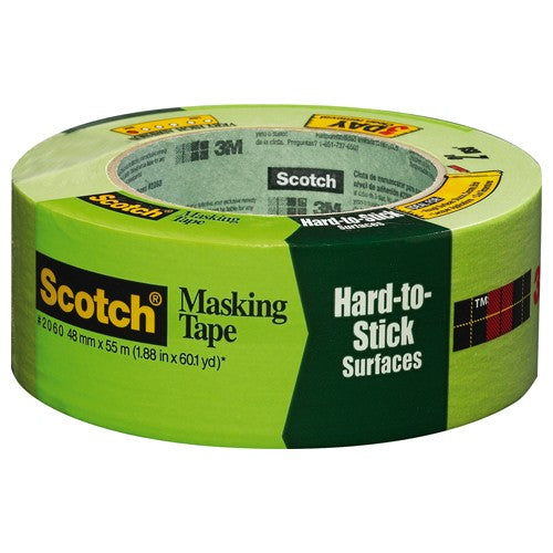 ‎Scotch Rough Surface Painter's Tape 2060-48MP 1.88″ × 60 yd (48mm × 55 m) - Americas Industrial Supply