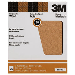 3M Garnet Sanding Sheets 88595NA 9″ × 11″ 150 grit - Americas Industrial Supply