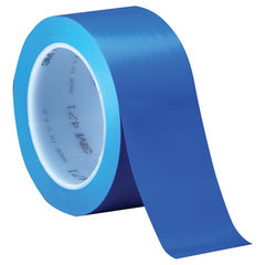 3M Vinyl Tape 471 Blue 1/4″ × 36 yd 5.2 mil Individually Wrapped Conveniently Packaged - Americas Industrial Supply