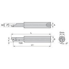 QSII625460R WG STEEL GROOVING THREADING BAR