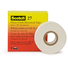 3M Glass Cloth Electrical Tape 27 1/2″ × 66 ft - Americas Industrial Supply