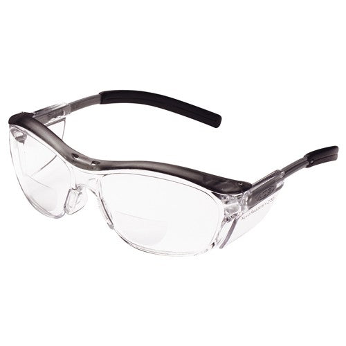 ‎3M Nuvo Reader Protective Eyewear 11436-00000-20 Clear Lens Gray Frame +2.5 Diopter - Americas Industrial Supply