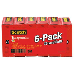 ‎Scotch Tape 600-6PK 3/4″ × 1296″ - Americas Industrial Supply