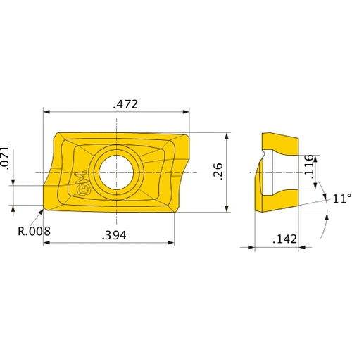 AOGT123602PEFR-GM TF15 INSERT