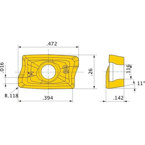 AOMT123630PEER-M VP20RT INSERT