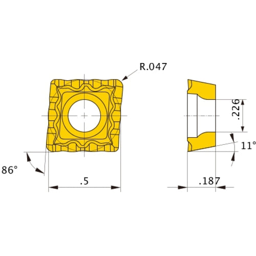 MPMX120412-WH VP20RT INSERT
