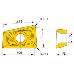 QOMT1651R-M2 VP15TF MILLING INSERT
