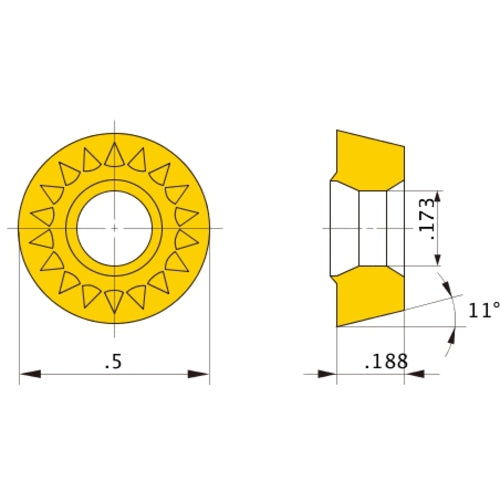 RPMT120400EJS VP15TF MILLING INS