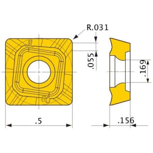 SOET12T308PEER-JL MP7140 INSERT
