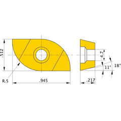 SRM216C MP9120 MILLING INSERT