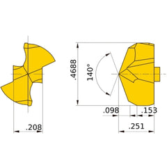 STAWK0030TG DP5010 DRILLING INSERT
