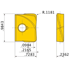 SUFT25R30 MP8010 MILLING INSERT