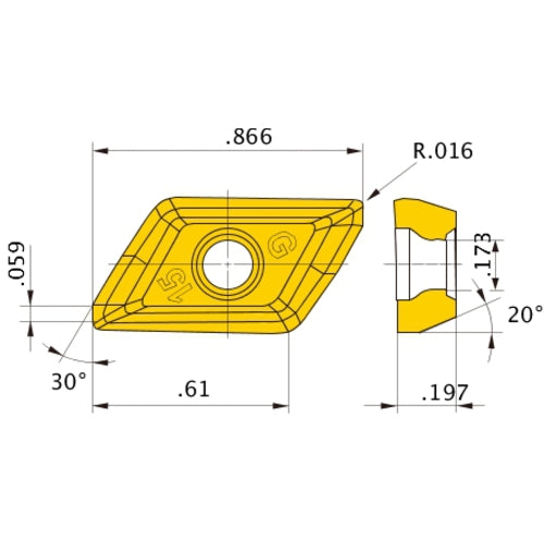 XDGT1550PDER-G04 VP15TF INSERT